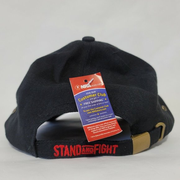 NRA National Rifle Association Stand and Fight Strapback Hat Cap NWT Firearms - Picture 5 of 9